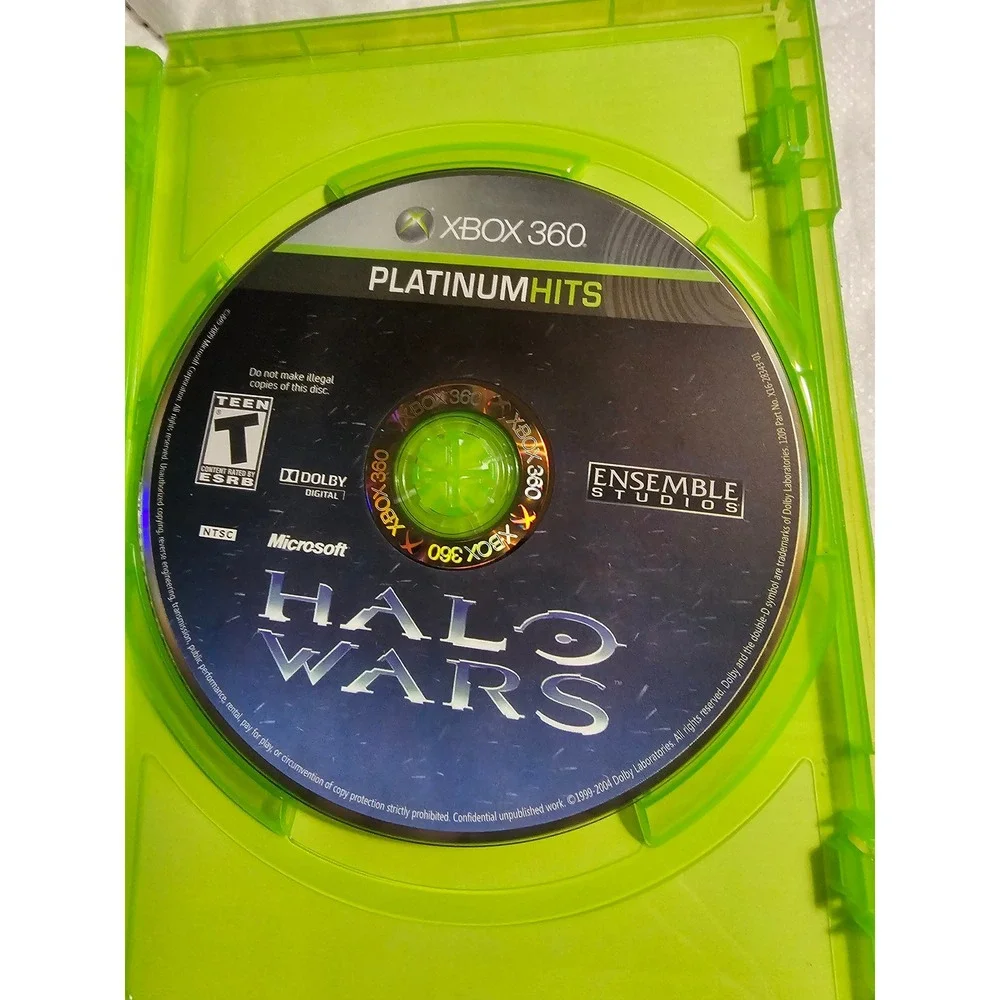 Halo‎ Wars Xbox 360 Platinum Hits Bonus Content Strategy Game